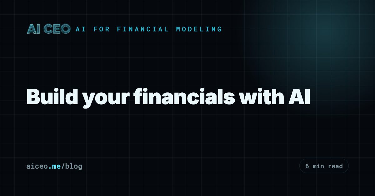 Build your financials with AI