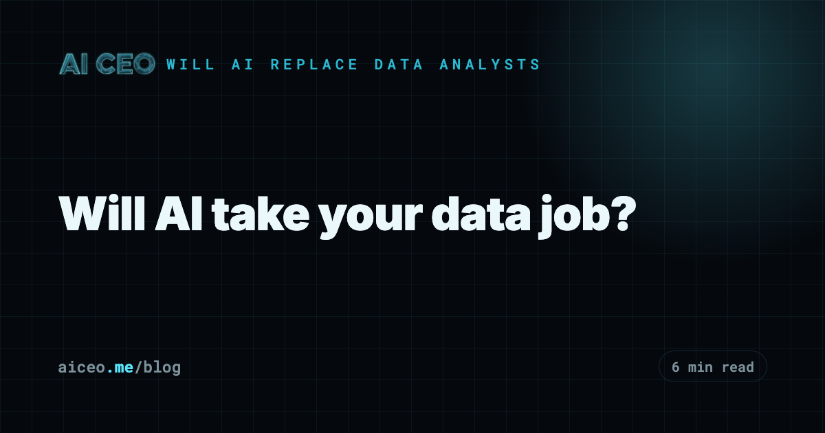 Will AI take your data job?