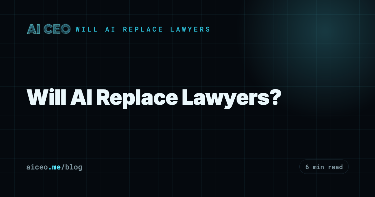 Will AI Replace Lawyers?