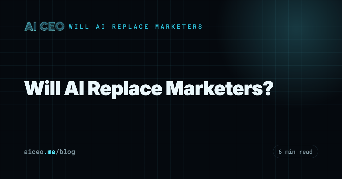 Will AI Replace Marketers?